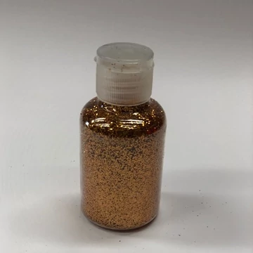 Csillámpor világos narancs