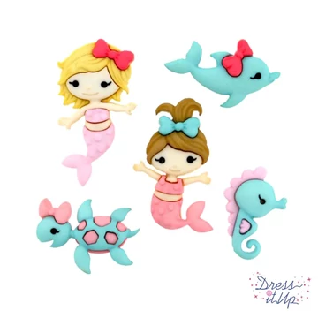 Dress It Up formagombok - hableányok,delfin,teknős - 9320