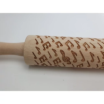 Kekszmintázó sodrófa-hangjegyes