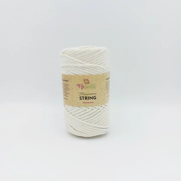 ReTwisst Macrame String fonal 3 mm - cukor fehér - 07