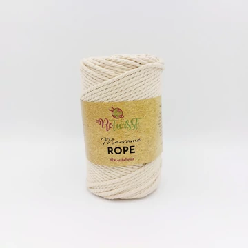 ReTwisst Macrame Rope fonal 4mm - natúr