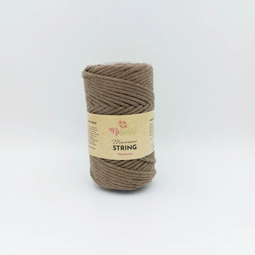 ReTwisst Macrame String fonal 3 mm - sötét bézs - 09