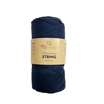 ReTwisst Macrame String fonal 3 mm - sötétkék 12