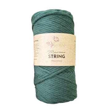 ReTwisst Macrame String fonal 3 mm - Fenyő zöld 37