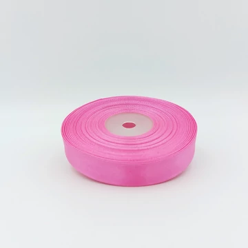 Szatén szalag málna 15mm széles