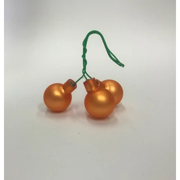 Matt világos narancssárga üveggömb csokor