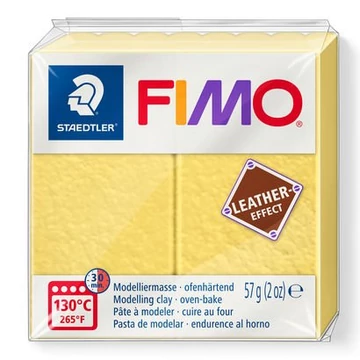 Fimo Bőr hatású gyurma- sáfránysárga
