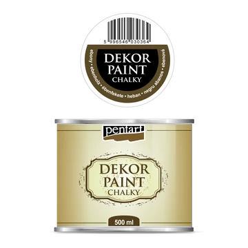 Dekor krétafesték fekete-500ml