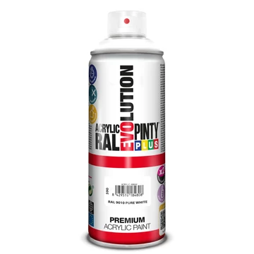 Pinty Plus Evolution fényes akril spray 400 ml - Fehér 9010