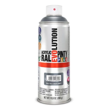 Pinty Plus Evolution fényes akril spray 400 ml -  Sötét szürke 7011