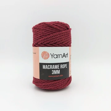 YarnArt Macrame Rope 781 bordó