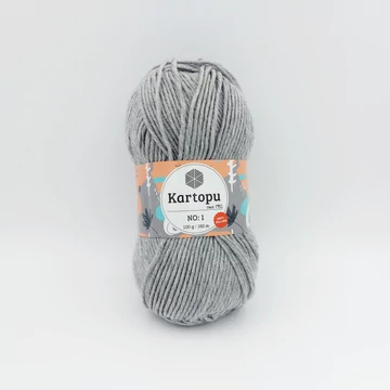Kartopu No1 Anti-Pilling akril fonal - ezüstszürke - K1000