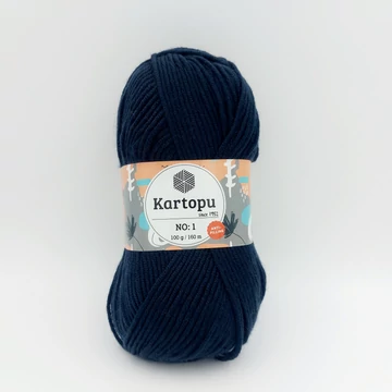 Kartopu No1 Anti-Pilling akril fonal - sötétkék - K633