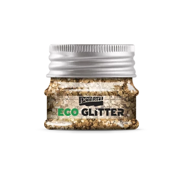 Eco glitter - rózsaarany,durva