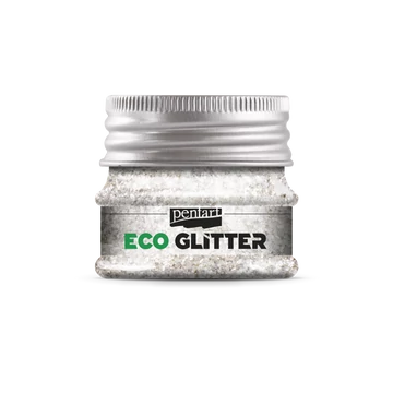 Eco glitter - ezüst,finom
