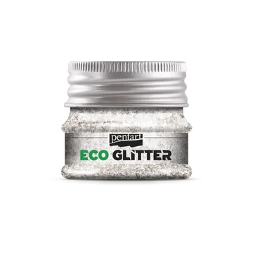 Eco glitter - ezüst,durva