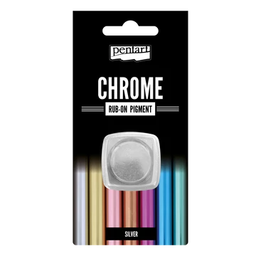 Rub-on pigment chrome effect- ezüst