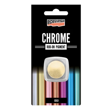 Rub-on pigment chrome effect - arany