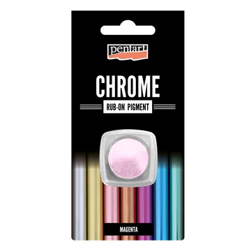 Rub-on pigment chrome effect- magenta