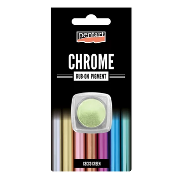 Rub-on pigment chrome effect - gekkózöld