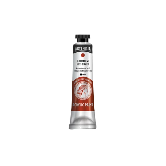 Artemisia akrilfesték 20 ml világos kadmiumvörös
