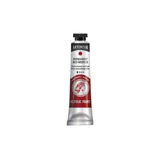 Artemisia akrilfesték 20 ml permanens középvörös