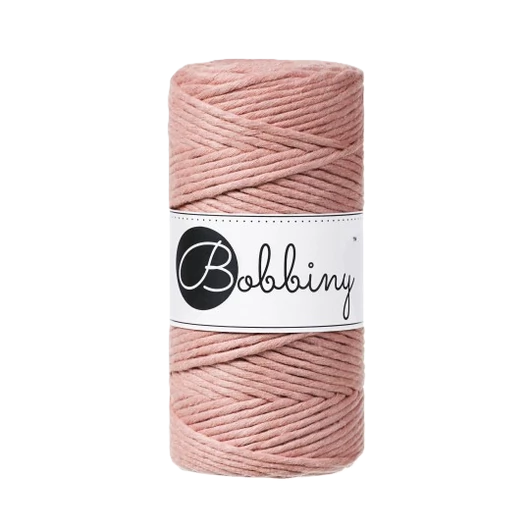 Bobbiny 3 mm Macrame Cord - Blush