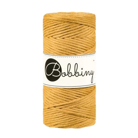 Bobbiny 3 mm Macrame Cord - Mustard
