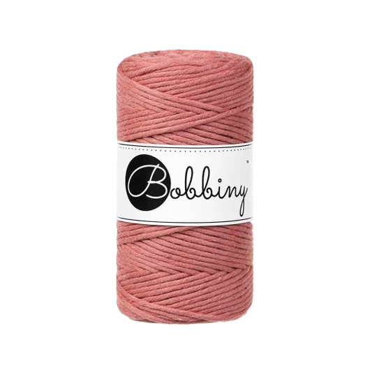Bobbiny 3 mm Macrame Cord - Peony