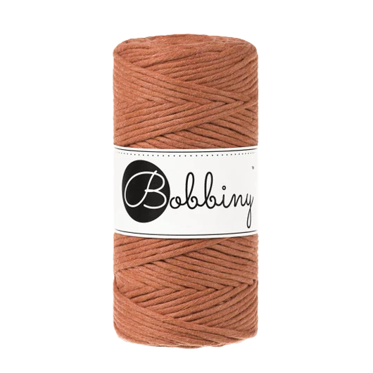 Bobbiny 3 mm Macrame Cord - Terracotta