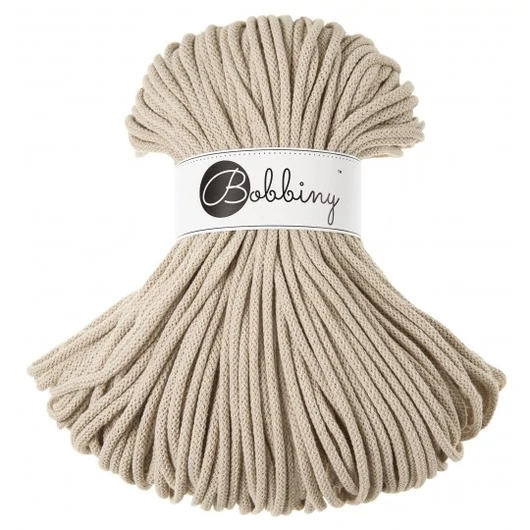 Bobbiny Premium zsinórfonal 5 mm – beige