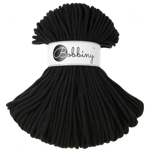 Bobbiny Premium zsinórfonal 5 mm – black
