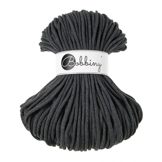 Bobbiny Premium zsinórfonal 5 mm – charcoal