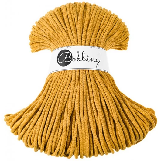 Bobbiny Premium zsinórfonal 5 mm – mustard