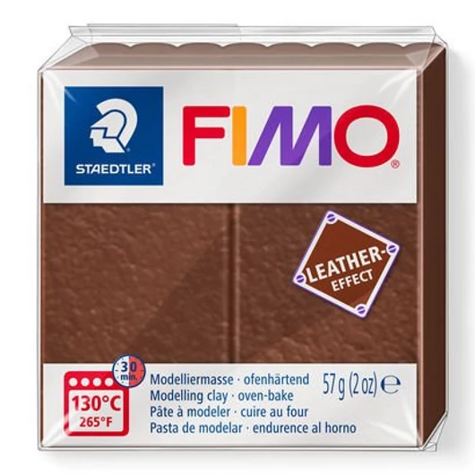 Fimo Bőr hatású gyurma- mogyoró