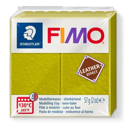 Fimo Bőr hatású gyurma- oliva