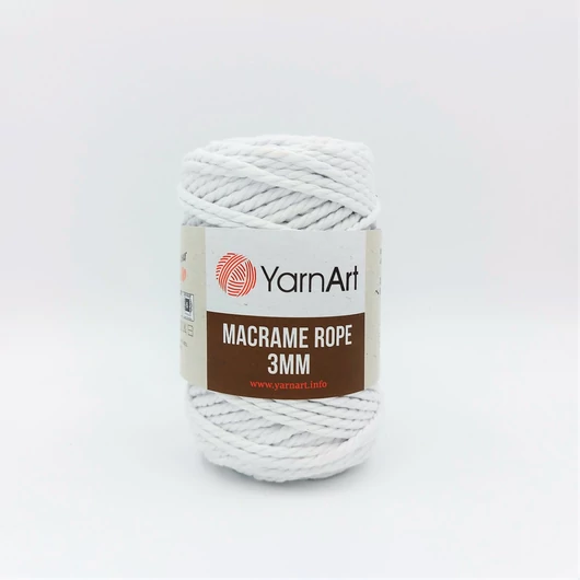 YarnArt Macrame Rope 751 fehér