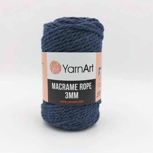 YarnArt Macrame Rope 761 farmerkék