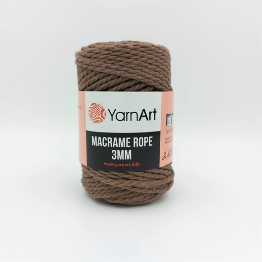 YarnArt Macrame Rope 788 sötétbarna