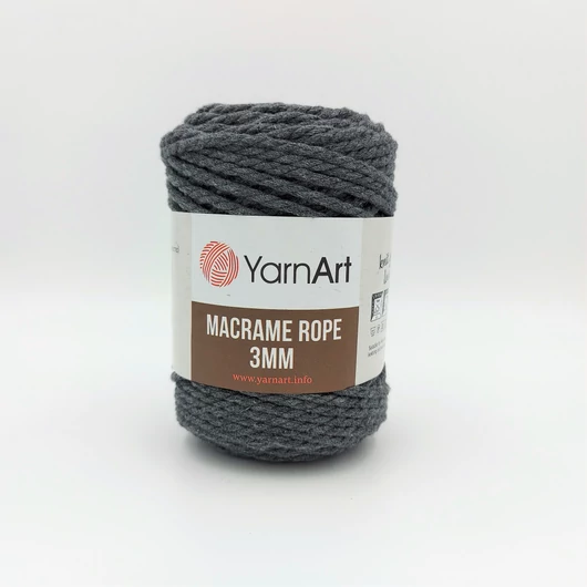 YarnArt Macrame Rope 758 sötétszürke