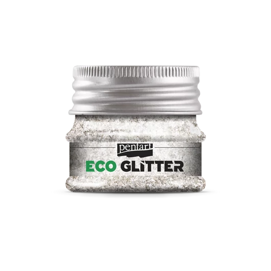 Eco glitter - ezüst,durva