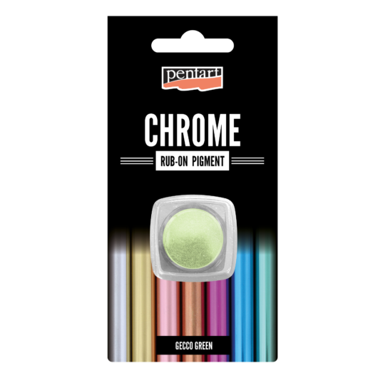 Rub-on pigment chrome effect - gekkózöld