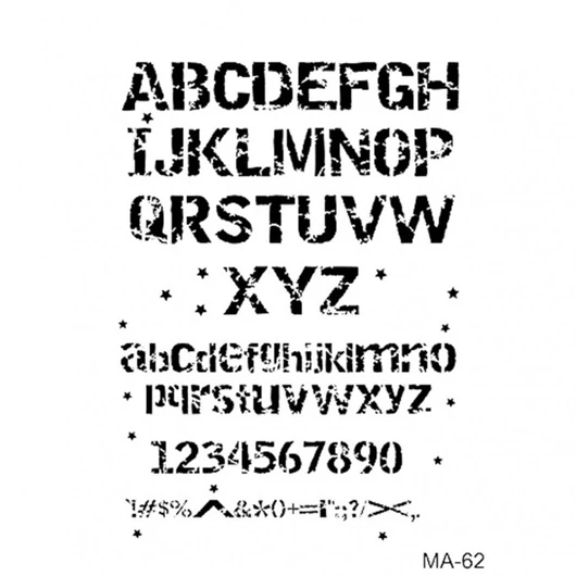 Cadence stencil 21 cm x 30 cm  MA - 62